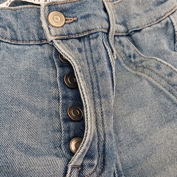 Celebrity Pink Jeans Juniors 0 Blue Carpenter High Rise Crop Straight Denim - Picture 10 of 12